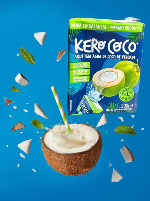Água De Coco Kero Coco Caixa 200ml baixa caloria- Kit 10un - Lynx